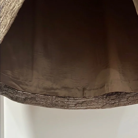 Michael Kors Shimmer Glam Metallic Brown Pencil Mini Skirt - size 8 - Picture 11 of 11